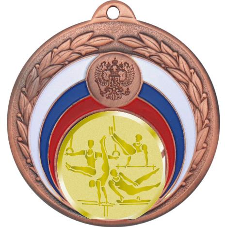 Медаль №1063-196 (Лёгкая атлетика, диаметр 50 мм (Медаль цвет бронза плюс жетон для вклейки) Место для вставок: обратная сторона диаметр 45 мм)