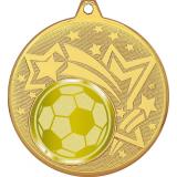 Медаль №1065-1274 (Футбол, диаметр 45 мм (Медаль цвет золото плюс жетон для вклейки) Место для вставок: обратная сторона диаметр 40 мм)