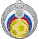 Медаль №1065-196 (Футбол, диаметр 50 мм (Медаль цвет серебро плюс жетон для вклейки) Место для вставок: обратная сторона диаметр 45 мм)