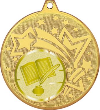 Медаль №1068-27 (Образование, диаметр 45 мм (Медаль цвет золото плюс жетон для вклейки) Место для вставок: обратная сторона диаметр 39 мм)