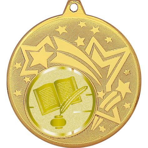 Медаль №1068-1274 (Образование, диаметр 45 мм (Медаль цвет золото плюс жетон для вклейки) Место для вставок: обратная сторона диаметр 40 мм)