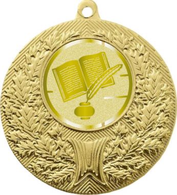 Медаль №1068-192 (Образование, диаметр 50 мм (Медаль цвет золото плюс жетон для вклейки) Место для вставок: обратная сторона диаметр 45 мм)
