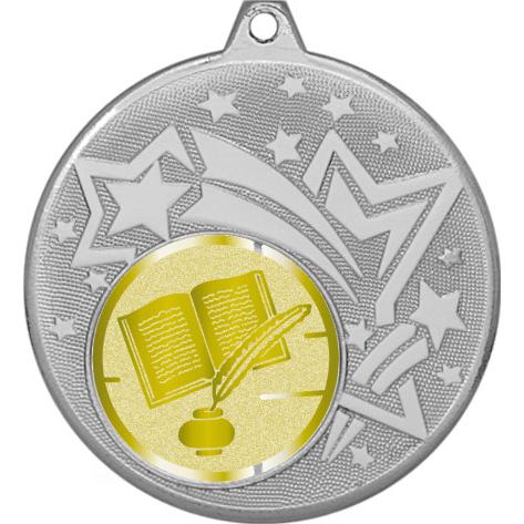 Медаль №1068-1274 (Образование, диаметр 45 мм (Медаль цвет серебро плюс жетон для вклейки) Место для вставок: обратная сторона диаметр 40 мм)