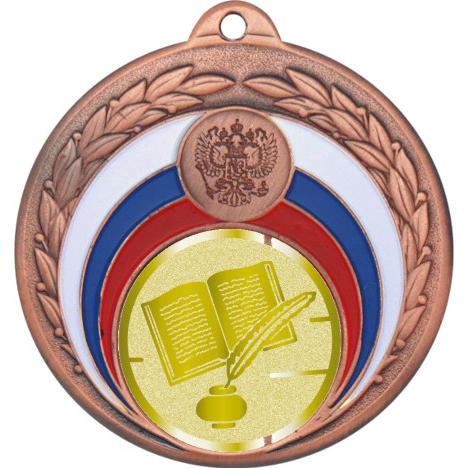 Медаль №1068-196 (Образование, диаметр 50 мм (Медаль цвет бронза плюс жетон для вклейки) Место для вставок: обратная сторона диаметр 45 мм)