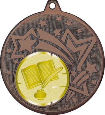 Медаль №1068-27 (Образование, диаметр 45 мм (Медаль цвет бронза плюс жетон для вклейки) Место для вставок: обратная сторона диаметр 39 мм)
