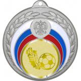 Медаль №1069-196 (Футбол, диаметр 50 мм (Медаль цвет серебро плюс жетон для вклейки) Место для вставок: обратная сторона диаметр 45 мм)