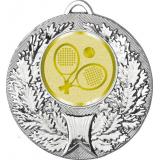 Медаль №1070-192 (Большой теннис, диаметр 50 мм (Медаль цвет серебро плюс жетон для вклейки) Место для вставок: обратная сторона диаметр 45 мм)