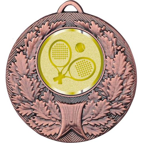 Медаль №1070-192 (Большой теннис, диаметр 50 мм (Медаль цвет бронза плюс жетон для вклейки) Место для вставок: обратная сторона диаметр 45 мм)