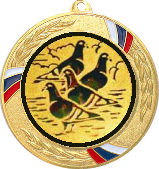 Медаль №1152-1285 (Животноводство, диаметр 70 мм (Медаль цвет золото плюс жетон для вклейки) Место для вставок: обратная сторона диаметр 60 мм)