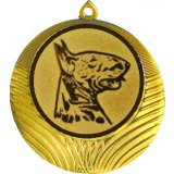 Медаль №1156-8 (Выставки собак (собаководство), диаметр 70 мм (Медаль цвет золото плюс жетон для вклейки) Место для вставок: обратная сторона диаметр 64 мм)