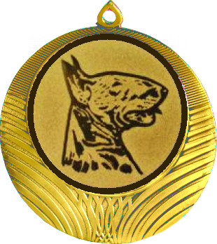 Медаль №1156-1302 (Собаководство, диаметр 56 мм (Медаль цвет золото плюс жетон для вклейки) Место для вставок: обратная сторона диаметр 50 мм)