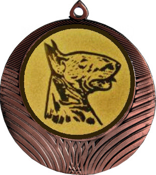 Медаль №1156-8 (Собаководство, диаметр 70 мм (Медаль цвет бронза плюс жетон для вклейки) Место для вставок: обратная сторона диаметр 64 мм)