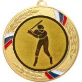 Медаль MN207 (Бейсбол, диаметр 80 мм (Медаль плюс жетон))