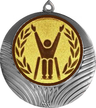 Медаль №1184-1302 (Параолимпийский спорт, диаметр 56 мм (Медаль цвет серебро плюс жетон для вклейки) Место для вставок: обратная сторона диаметр 50 мм)