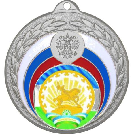 Медаль №1195-196 (Гербы регионов, диаметр 50 мм (Медаль цвет серебро плюс жетон для вклейки) Место для вставок: обратная сторона диаметр 45 мм)