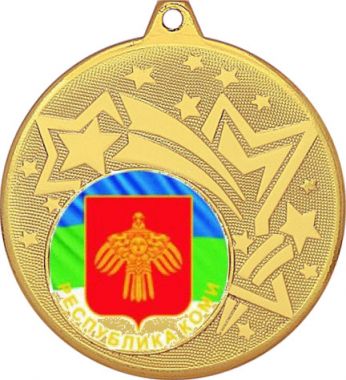 Медаль №1196-1274 (Гербы регионов, диаметр 45 мм (Медаль цвет золото плюс жетон для вклейки) Место для вставок: обратная сторона диаметр 40 мм)