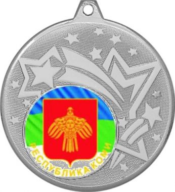 Медаль №1196-1274 (Гербы регионов, диаметр 45 мм (Медаль цвет серебро плюс жетон для вклейки) Место для вставок: обратная сторона диаметр 40 мм)
