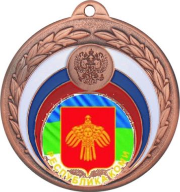 Медаль №1196-196 (Гербы регионов, диаметр 50 мм (Медаль цвет бронза плюс жетон для вклейки) Место для вставок: обратная сторона диаметр 45 мм)