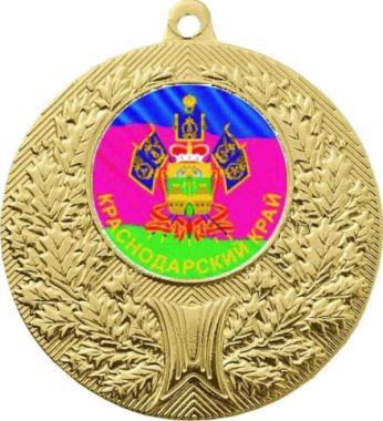 Медаль №1197-192 (Гербы регионов, диаметр 50 мм (Медаль цвет золото плюс жетон для вклейки) Место для вставок: обратная сторона диаметр 45 мм)