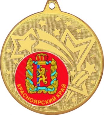 Медаль №1198-1274 (Гербы регионов, диаметр 45 мм (Медаль цвет золото плюс жетон для вклейки) Место для вставок: обратная сторона диаметр 40 мм)