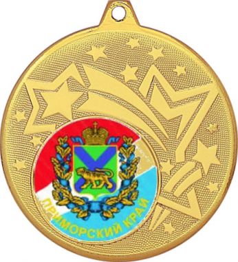 Медаль №1199-1274 (Гербы регионов, диаметр 45 мм (Медаль цвет золото плюс жетон для вклейки) Место для вставок: обратная сторона диаметр 40 мм)