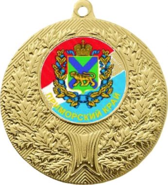 Медаль №1199-192 (Гербы регионов, диаметр 50 мм (Медаль цвет золото плюс жетон для вклейки) Место для вставок: обратная сторона диаметр 45 мм)