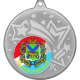 Медаль №1199-1274 (Гербы регионов, диаметр 45 мм (Медаль цвет серебро плюс жетон для вклейки) Место для вставок: обратная сторона диаметр 40 мм)