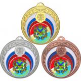 Комплект медалей №1199-196 (Гербы регионов, диаметр 50 мм (Три медали плюс три жетона для вклейки) Место для вставок: обратная сторона диаметр 45 мм)