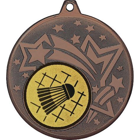 Медаль №12-1274 (Бадминтон, диаметр 45 мм (Медаль цвет бронза плюс жетон для вклейки) Место для вставок: обратная сторона диаметр 40 мм)