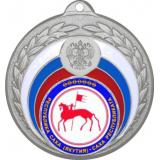 Медаль №1201-196 (Гербы регионов, диаметр 50 мм (Медаль цвет серебро плюс жетон для вклейки) Место для вставок: обратная сторона диаметр 45 мм)