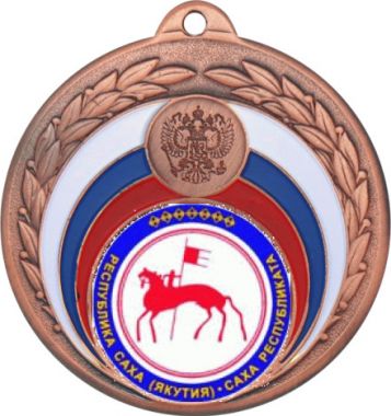 Медаль №1201-196 (Гербы регионов, диаметр 50 мм (Медаль цвет бронза плюс жетон для вклейки) Место для вставок: обратная сторона диаметр 45 мм)