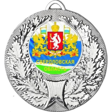 Медаль №1202-192 (Гербы регионов, диаметр 50 мм (Медаль цвет серебро плюс жетон для вклейки) Место для вставок: обратная сторона диаметр 45 мм)
