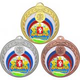Комплект медалей №1202-196 (Гербы регионов, диаметр 50 мм (Три медали плюс три жетона для вклейки) Место для вставок: обратная сторона диаметр 45 мм)