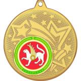 Медаль №1203-1274 (Гербы регионов, диаметр 45 мм (Медаль цвет золото плюс жетон для вклейки) Место для вставок: обратная сторона диаметр 40 мм)
