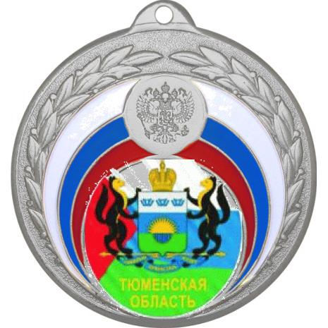 Медаль №1204-196 (Гербы регионов, диаметр 50 мм (Медаль цвет серебро плюс жетон для вклейки) Место для вставок: обратная сторона диаметр 45 мм)