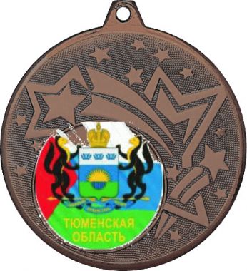 Медаль №1204-1274 (Гербы регионов, диаметр 45 мм (Медаль цвет бронза плюс жетон для вклейки) Место для вставок: обратная сторона диаметр 40 мм)