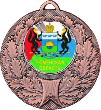 Медаль №1204-192 (Гербы регионов, диаметр 50 мм (Медаль цвет бронза плюс жетон для вклейки) Место для вставок: обратная сторона диаметр 45 мм)