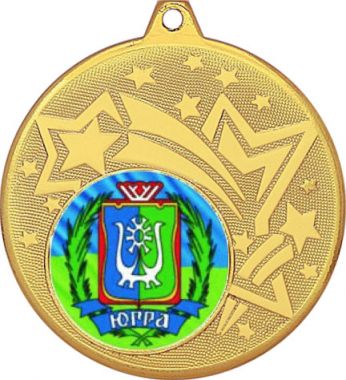 Медаль №1205-1274 (Гербы регионов, диаметр 45 мм (Медаль цвет золото плюс жетон для вклейки) Место для вставок: обратная сторона диаметр 40 мм)