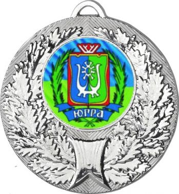 Медаль №1205-192 (Гербы регионов, диаметр 50 мм (Медаль цвет серебро плюс жетон для вклейки) Место для вставок: обратная сторона диаметр 45 мм)