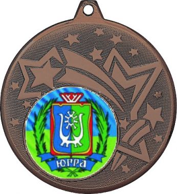 Медаль №1205-1274 (Гербы регионов, диаметр 45 мм (Медаль цвет бронза плюс жетон для вклейки) Место для вставок: обратная сторона диаметр 40 мм)