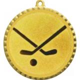 Медаль №1208-1302 (Хоккей, диаметр 56 мм (Медаль цвет золото плюс жетон для вклейки) Место для вставок: обратная сторона диаметр 50 мм)