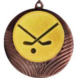 Медаль №1208-1302 (Хоккей, диаметр 56 мм (Медаль цвет бронза плюс жетон для вклейки) Место для вставок: обратная сторона диаметр 50 мм)