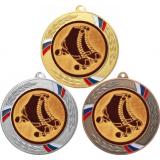 Комплект из трёх медалей MN207 (Роллерспорт, диаметр 80 мм (Три медали плюс три жетона))