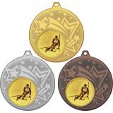 Комплект медалей №124-1274 (Лыжный спорт, диаметр 45 мм (Три медали плюс три жетона для вклейки) Место для вставок: обратная сторона диаметр 40 мм)