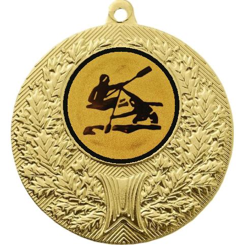 Медаль №14-192 (Гребля, диаметр 50 мм (Медаль цвет золото плюс жетон для вклейки) Место для вставок: обратная сторона диаметр 45 мм)