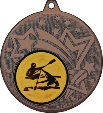 Медаль №14-27 (Гребля, диаметр 45 мм (Медаль цвет бронза плюс жетон для вклейки) Место для вставок: обратная сторона диаметр 39 мм)