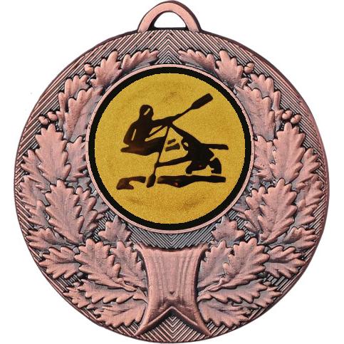 Медаль №14-192 (Гребля, диаметр 50 мм (Медаль цвет бронза плюс жетон для вклейки) Место для вставок: обратная сторона диаметр 45 мм)
