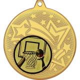 Медаль MN27 (Баскетбол, диаметр 45 мм (Медаль плюс жетон))