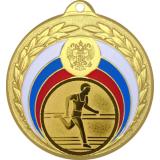 Медаль MN118 (Бег, диаметр 50 мм (Медаль плюс жетон))