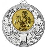 Медаль №18-192 (Бокс, диаметр 50 мм (Медаль цвет серебро плюс жетон для вклейки) Место для вставок: обратная сторона диаметр 45 мм)